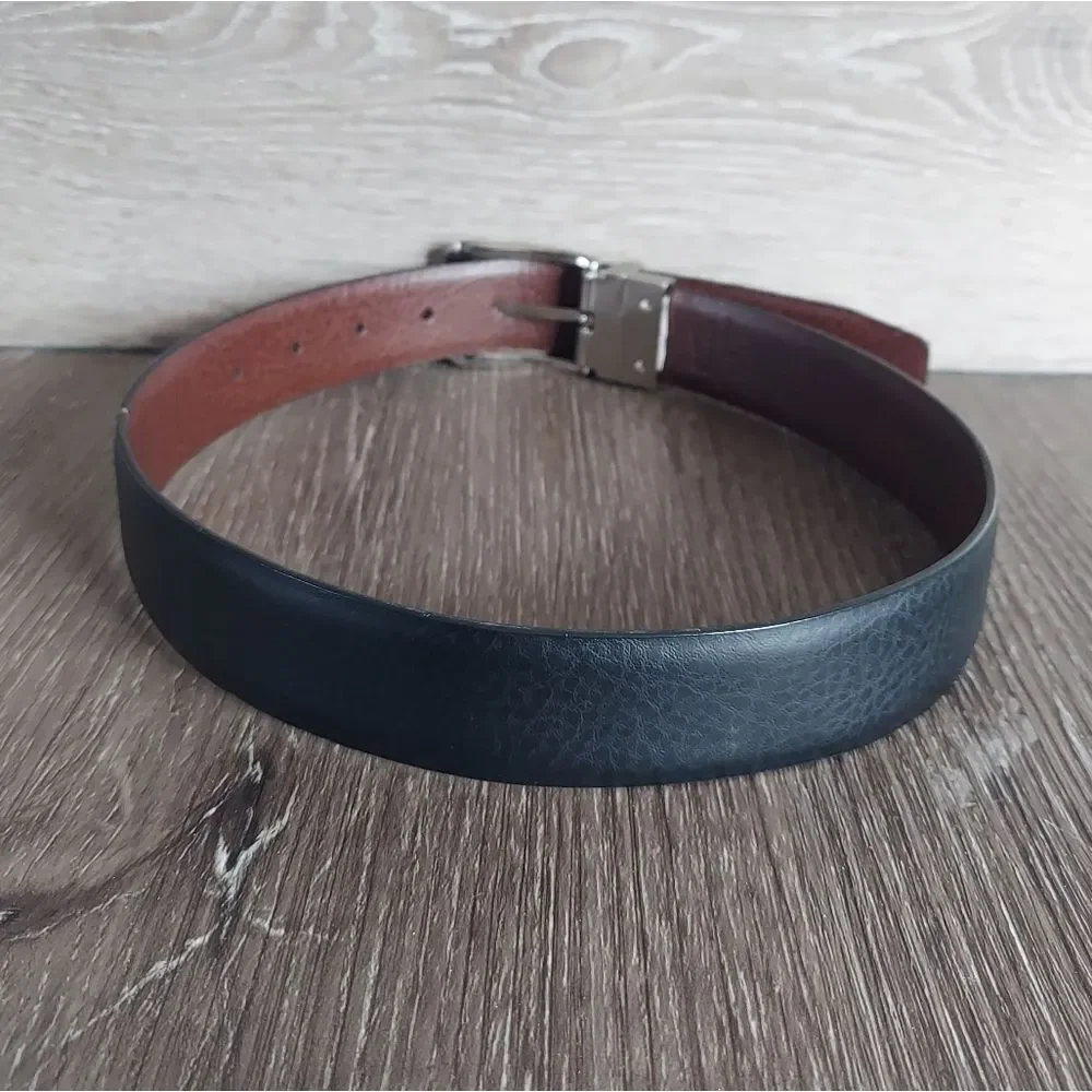 Nike Reversible Black Brown Faux Leather Belt Small